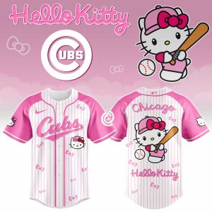 Chicago Cubs x Hello Kitty 2026 Limited Editions Jersey Ver 2 by Drovenwear.com