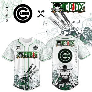 Chicago Cubs x Zoro Ronin Emerald Wave Limited Edition Jersey by Drovenwear.com