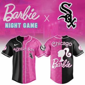 Chicago White Sox Barbie 2026 Special Edition Baseball Jersey by Drovenwear.com