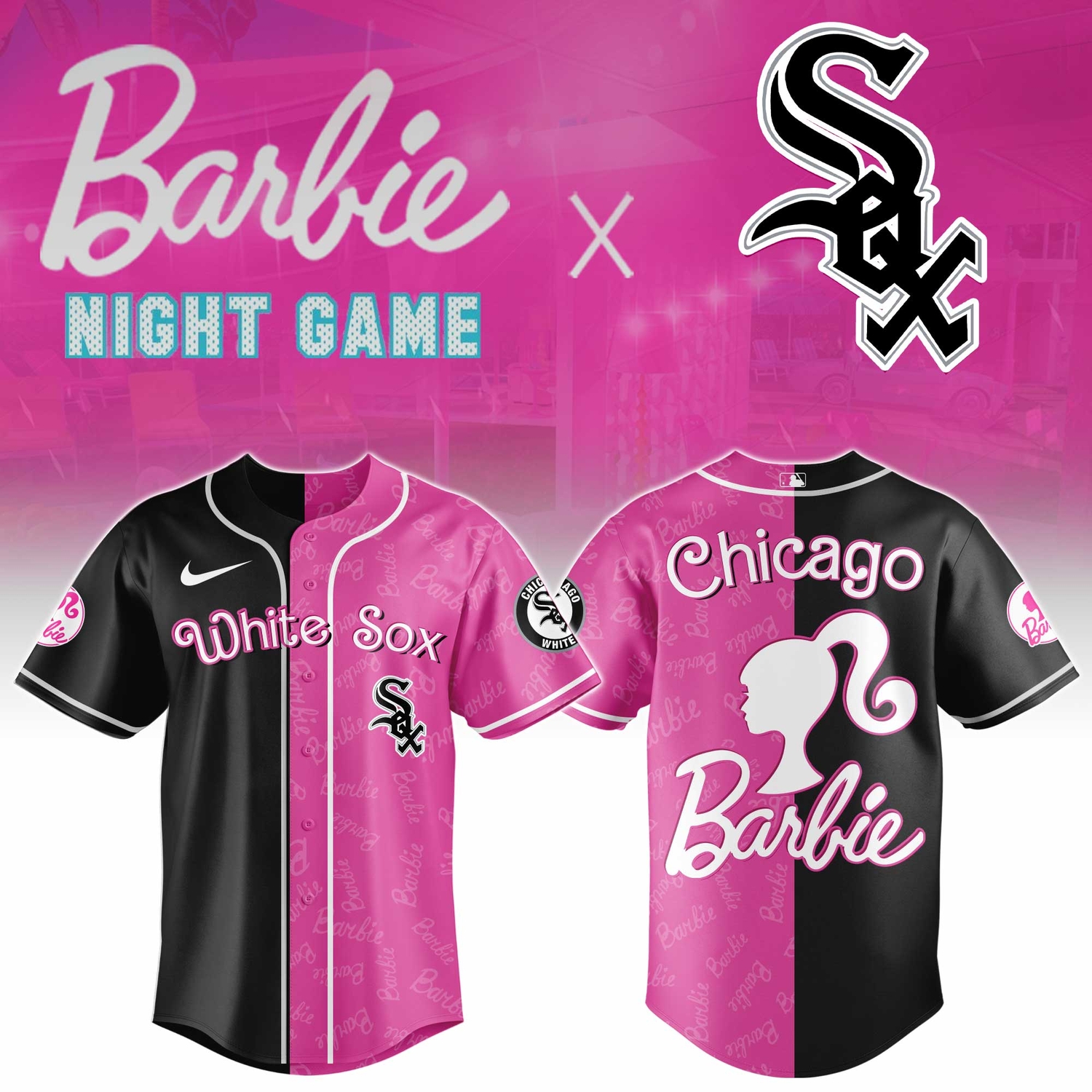 Chicago White Sox Barbie 2026 Special Edition Baseball Jersey Chicago White Sox Barbie 2026 Special Edition Baseball Jersey