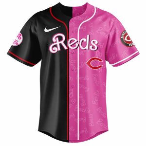 Cincinnati Reds Barbie 2026 Special Edition Baseball Jersey by Drovenwear.com