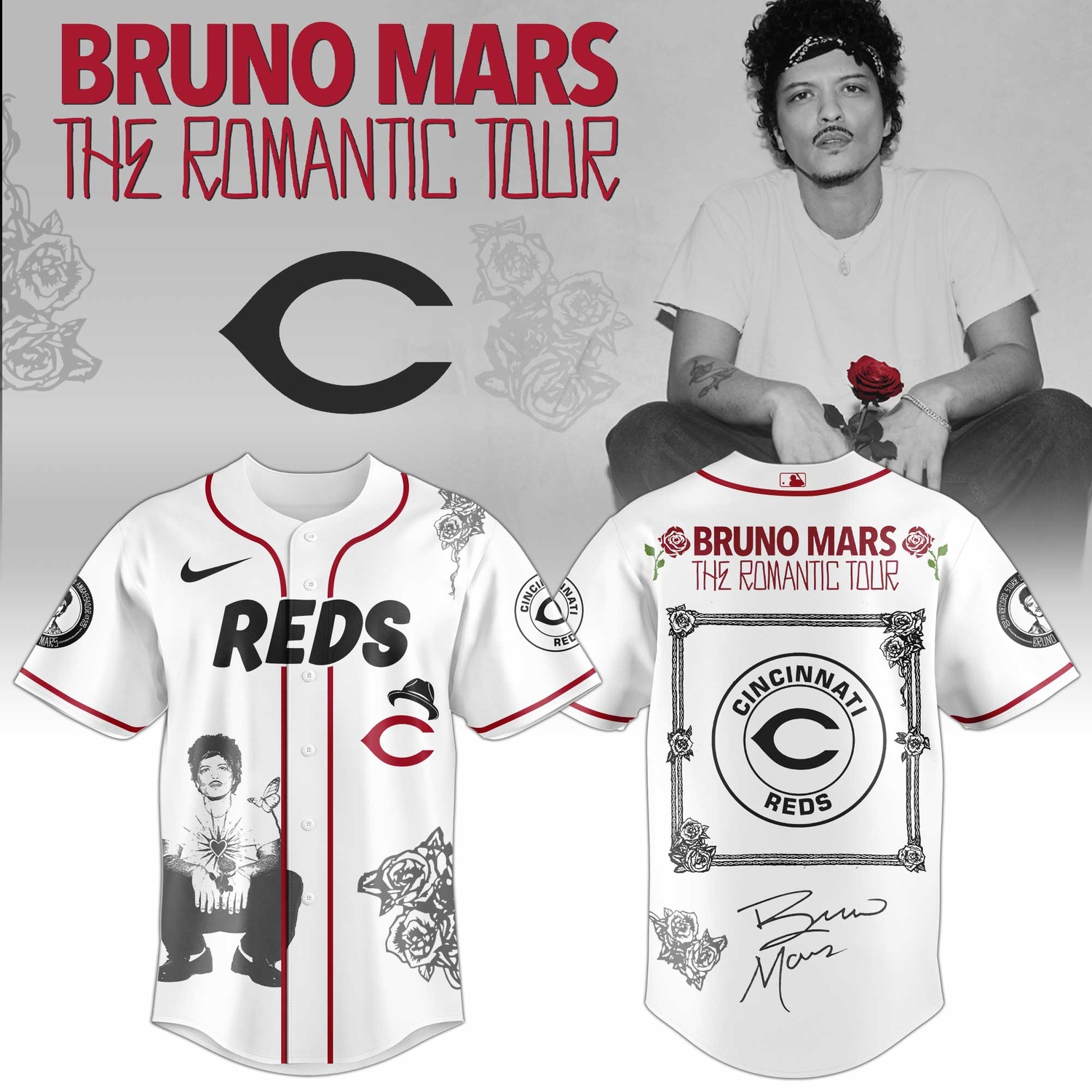 Cincinnati Reds Bruno Inspired 2026 Limited Edition Baseball Jersey Cincinnati Reds Bruno Inspired 2026 Limited Edition Baseball Jersey