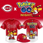 Cincinnati Reds Pokémon GO Night Limited Edition Baseball Jersey