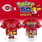Cincinnati Reds Pokémon GO Night Limited Edition Baseball Jersey - Image 2