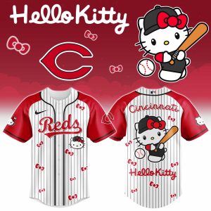 Cincinnati Reds x Hello Kitty 2026 Limited Editions Jersey by Drovenwear.com