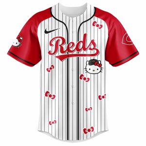 Cincinnati Reds x Hello Kitty 2026 Limited Editions Jersey by Drovenwear.com