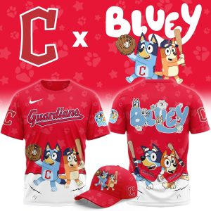 Cleveland Guardians Bluey Night Game Graphic TShirt by Drovenwear.com