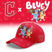Cleveland Guardians Bluey Night Game Graphic T-Shirt - Image 3
