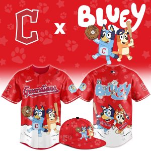 Cleveland Guardians Bluey Night Game Limited Baseball Jersey by Drovenwear.com