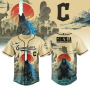 Cleveland Guardians Godzilla King Of The Monsters Special Edition Baseball Jersey