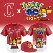 Cleveland Guardians Pokémon GO Night Limited Edition Baseball Jersey
