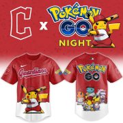 Cleveland Guardians Pokémon GO Night Limited Edition Baseball Jersey - Image 2