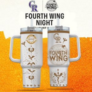 Colorado Rockies MLB x Fourth Wing Fantasy Collector Tumbler by Drovenwear.com