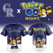 Colorado Rockies Pokémon GO Night Limited Edition Baseball Jersey - Image 2