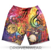 Colorful Drum Pattern Tropical Hawaiian Shirt - Image 4