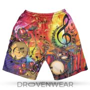 Colorful Drum Pattern Tropical Hawaiian Shirt - Image 6