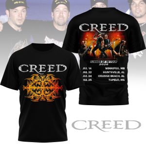 Creed Band Shirt 3D Shirt Band Merch by Drovenwear.com