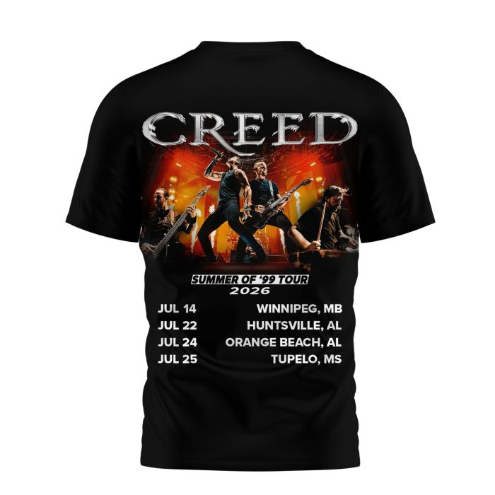 Creed Band Shirt, 3D Shirt, Band Merch - Image 3