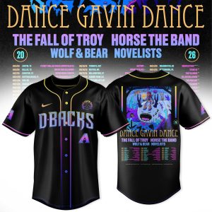 Dance Gavin Dance 2026 Tour Limited Baseball Jersey by Drovenwear.com