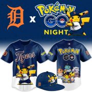 Detroit Tigers Pokémon GO Night Limited Edition Baseball Jersey