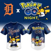 Detroit Tigers Pokémon GO Night Limited Edition Baseball Jersey - Image 2