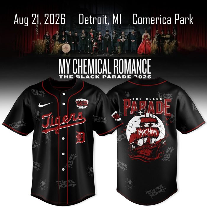 Detroit Tigers x My Chemical Romance The Black Parade 2026 Jersey Collection - Image 2