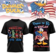 Donald Duck 250 Years Of America Patriotic 3D Graphic T-Shirt - Image 4