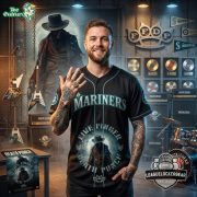 Five Finger Death Punch 20th Anniversary Tour 2026 Mariners Baseball Jersey - Image 2