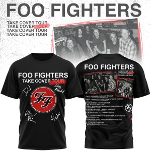 Foo Fighters Take Cover 2026 Tour 3D Shirt by Drovenwear.com