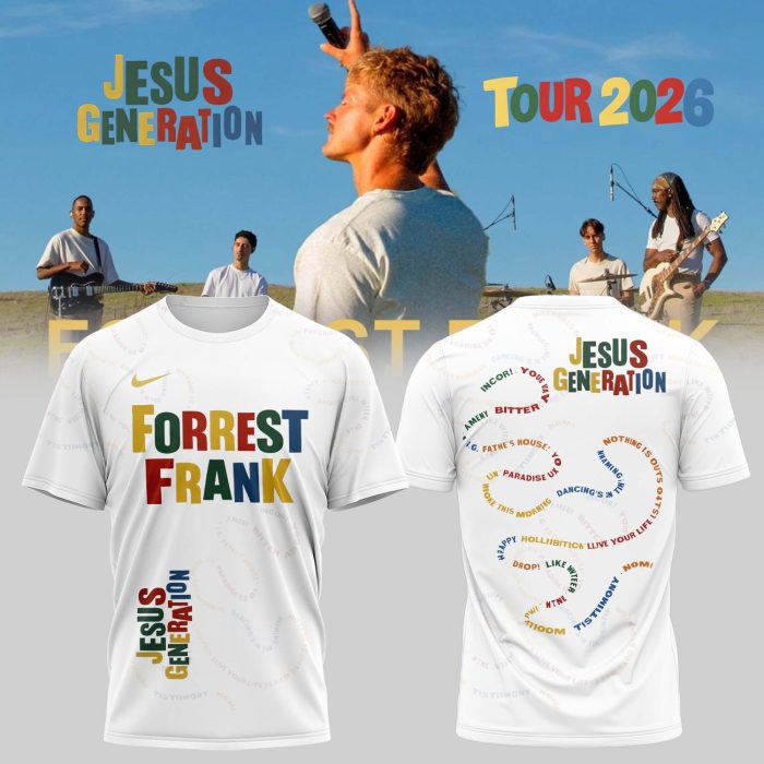 Forrest Frank The Jesus Generation 2026 Tour Graphic Tshirt - Image 2