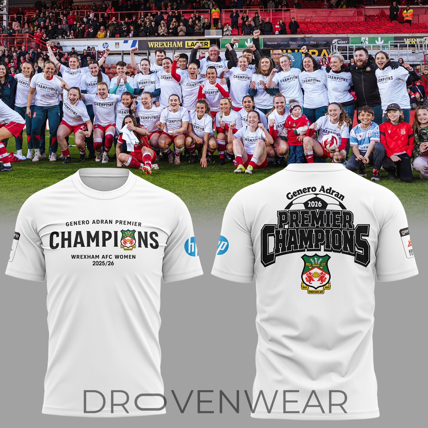 Genero Adran Premier Champions 2026 Trophy Winner Graphic Shirt Genero Adran Premier Champions 2026 Trophy Winner Graphic Shirt