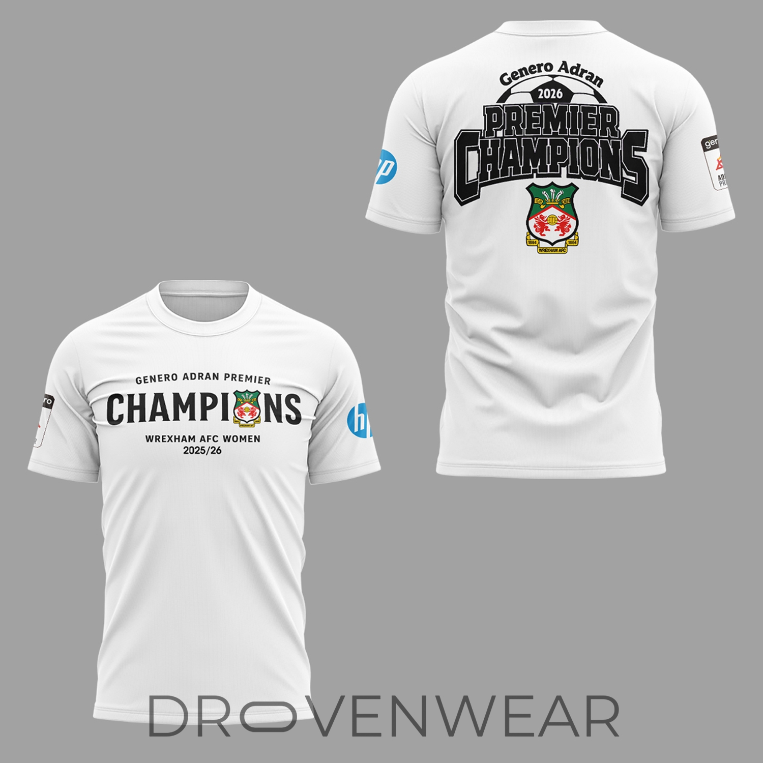 Genero Adran Premier Champions 2026 Trophy Winner Graphic Shirt Genero Adran Premier Champions 2026 Trophy Winner Graphic Shirt