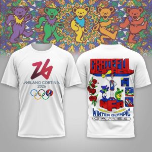 Grateful Dead x Winter Olympics 2026 Premium 3D Graphic Shirt by Drovenwear.com
