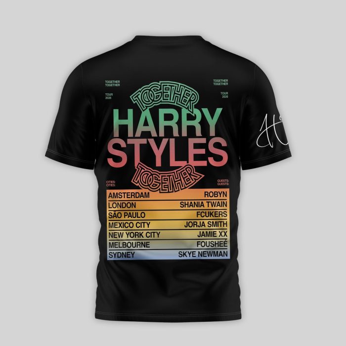Harry Styles Together Tour 2026 Premium 3D Graphic Shirt - Image 3