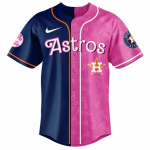 Houston Astros Barbie 2026 Special Edition Baseball Jersey by Drovenwear.com