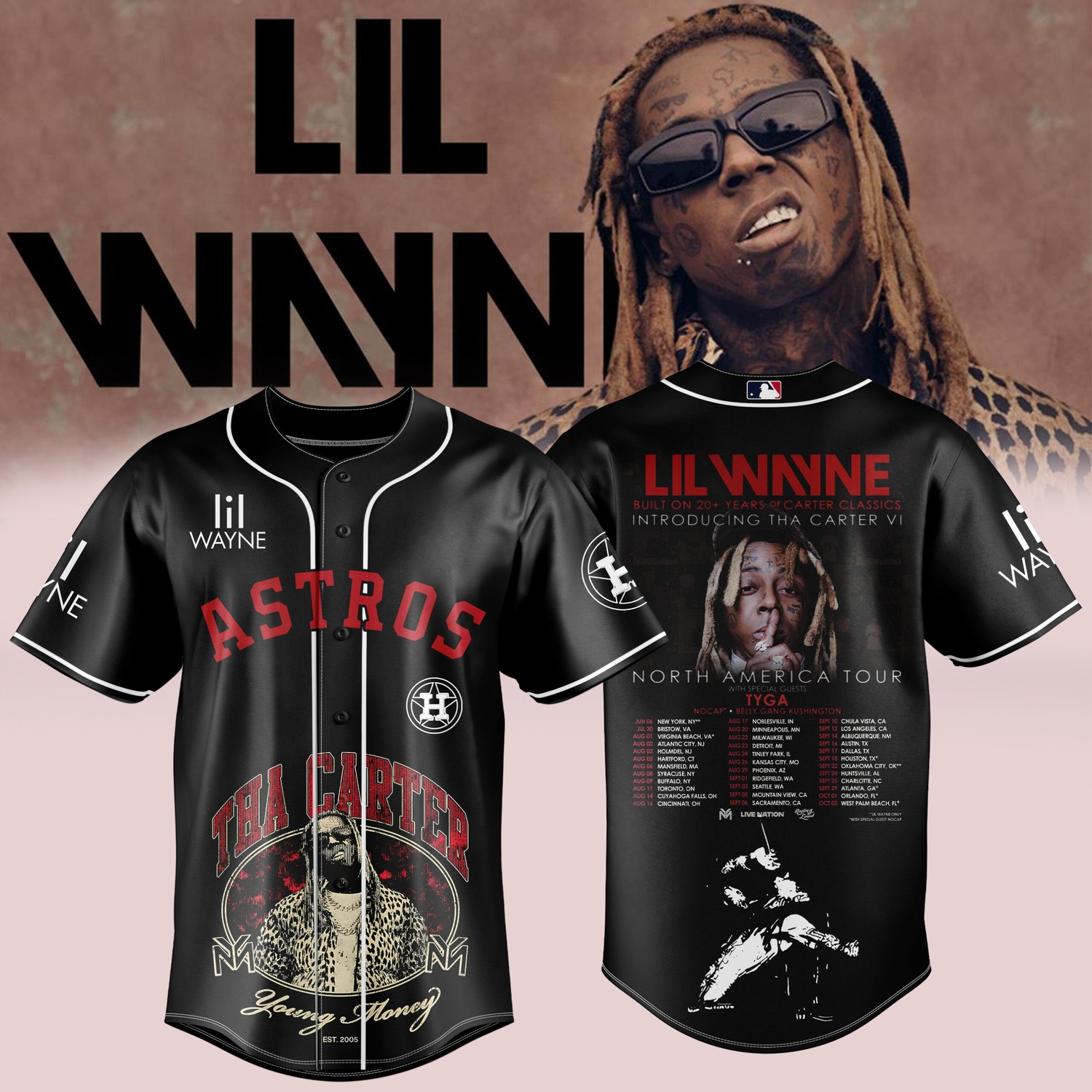 Houston Astros Lil Wayne Carter Classics 20th Anniversary Jersey Houston Astros Lil Wayne Carter Classics 20th Anniversary Jersey