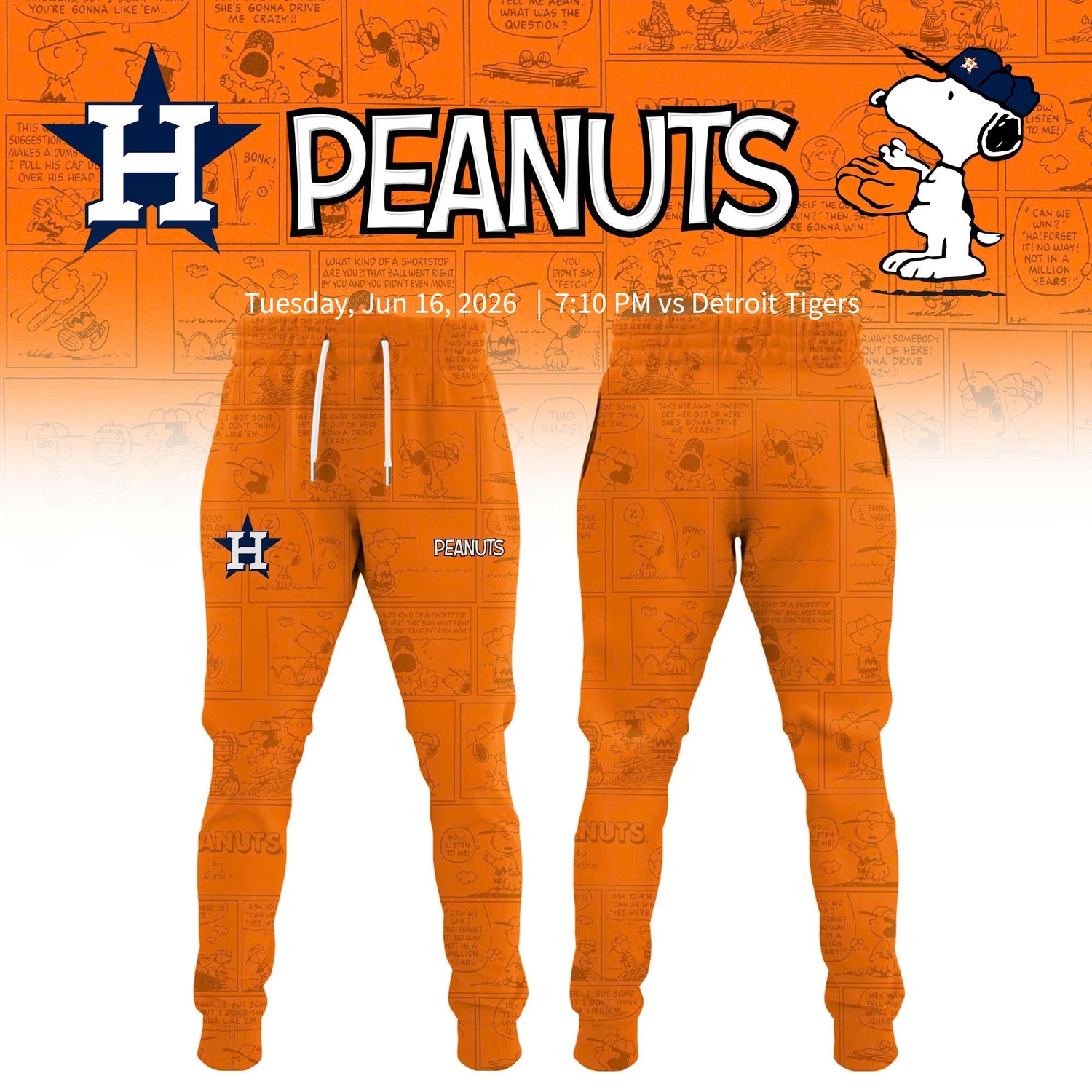 Houston Astros Peanuts Night 2026 Special Edition Jersey Houston Astros Peanuts Night 2026 Special Edition Jersey