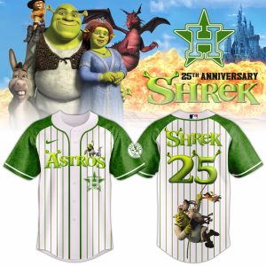 Houston Astros Shrek 25th Anniversary Special Edition Jersey by Drovenwear.com