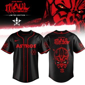 Houston Astros Star Wars Darth Maul 2026 Limited Jersey by Drovenwear.com