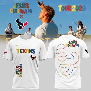 Houston Texans Jesus Generation Tour 2026 Graphic Shirt by Drovenwear.com