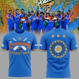 ICC Mens T20 World Cup Champions Shirt Ver2 Limited Edition by Drovenwear.com