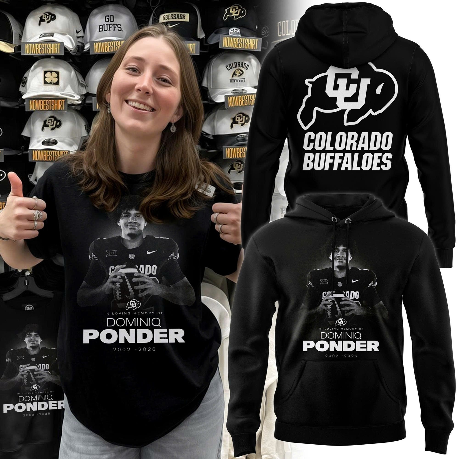 In Loving Memory of Dominiq Ponder 2002–2026 Tribute Hoodie V1 In Loving Memory of Dominiq Ponder 2002–2026 Tribute Hoodie V1
