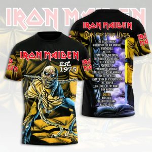 Iron Maiden 2026 World Tour Premium 3D Apparel by Drovenwear.com