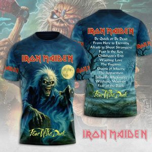 Iron Maiden Fear Of The Dark Tree Spirit 3D Graphic TShirt by Drovenwear.com