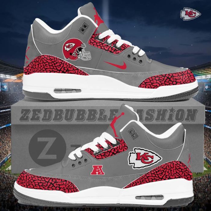 Kansas City Chiefs AJ3 Custom Sneakers 2026 Edition - Image 4