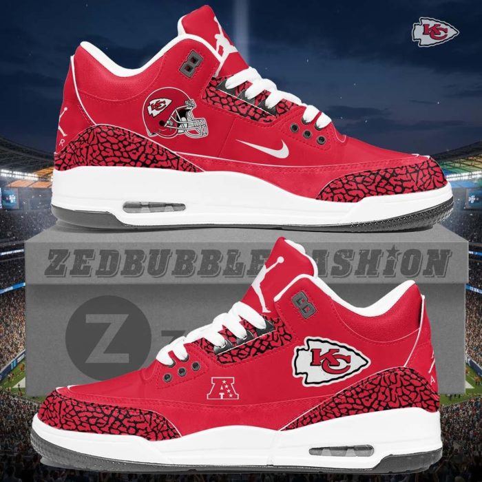 Kansas City Chiefs AJ3 Custom Sneakers 2026 Edition - Image 7