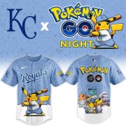 Kansas City Royals Pokémon GO Night Limited Edition Baseball Jersey - Image 2