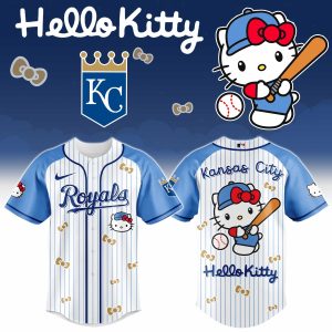 Kansas City Royals x Hello Kitty 2026 Limited Editions Jersey by Drovenwear.com