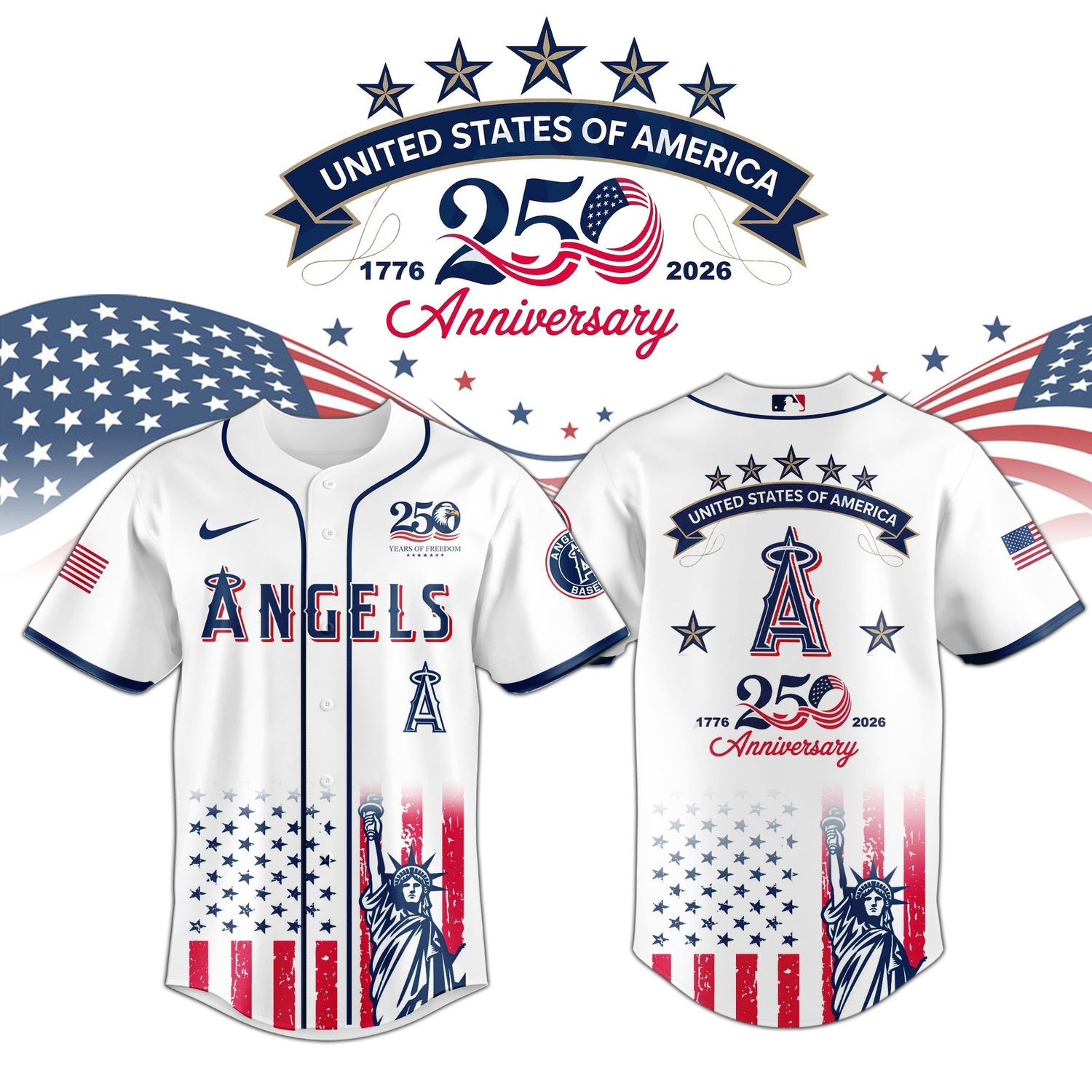 Los Angeles Angels special America’s 250th Anniversary Limited Edition Jersey Los Angeles Angels special America’s 250th Anniversary Limited Edition Jersey