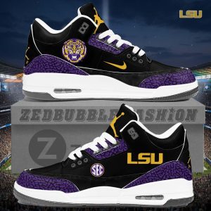 LSU Tigers AJ3 Custom Sneakers 2026 Edition by Drovenwear.com